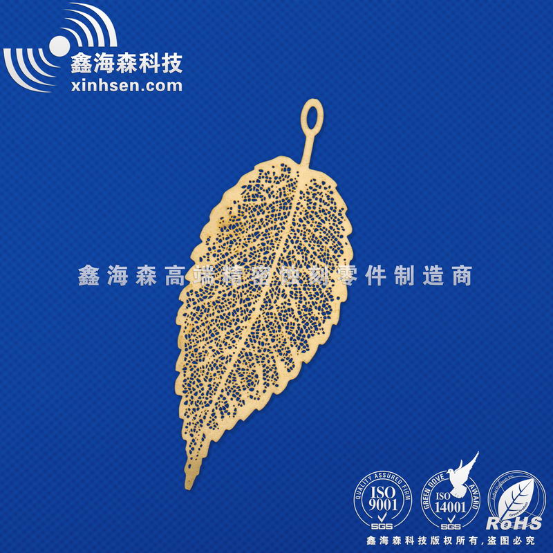 蝕刻加工黃銅（tóng）樹（shù）葉書簽2